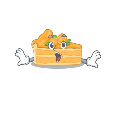 Çizgi film karakteri portakallı kek sürpriz bir jest yapıyor.