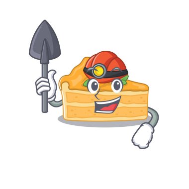 Cheesecake Turuncu Çizgi Film Karakteri Tasarımı 'nın havalı madencisi