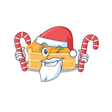 Noel Baba çizgi film karakteri içinde samimi bir cheesecake portakalı. Şekerleri var.