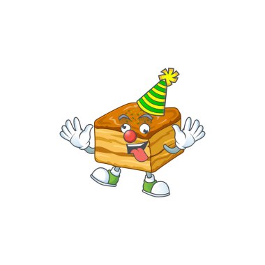 Çizgi film karakteri tasarımı konseptiyle sunulan şirin ve komik palyaço baklavası.