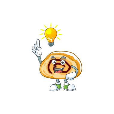 İsviçre rollü maskot tasarımı. Hoş bir jesti var.