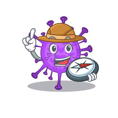 Sığır koronavirüsü. Pusulayla deneyimli bir kâşif.