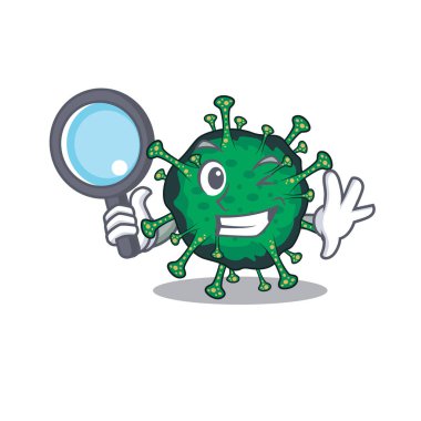 Bat coronavirus in Smart Detective picture character design