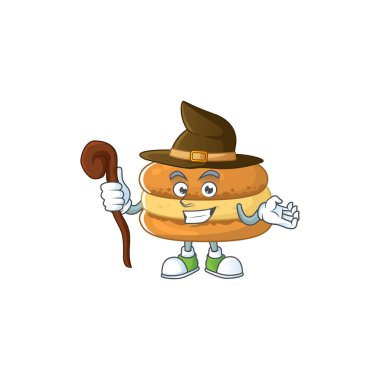 Tatlı ve kurnaz cadı çikolatalı kurabiye çizgi film karakteri.