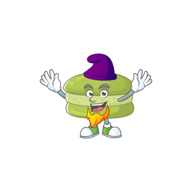 Hindistancevizli kurabiyelerin Elf olarak sahnelendiği şirin bir çizgi film tasarımı. Vektör illüstrasyonu