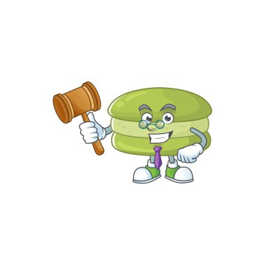 Hindistan cevizli kurabiyeler sevimli gözlüklü çizgi film karakteri tasarımına hakimdir. Vektör illüstrasyonu