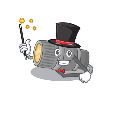 Büyüleyici sualtı feneri çizgi film tasarımı performansı Sihirbaz tarzı