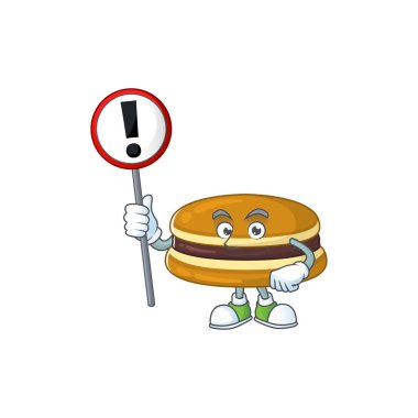 Dorayaki 'nin gülümseyen çizgi film tasarımı.