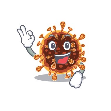 Gamma coronavirus çizgi film karakteri tasarım tarzı iyi bir jest yapıyor.