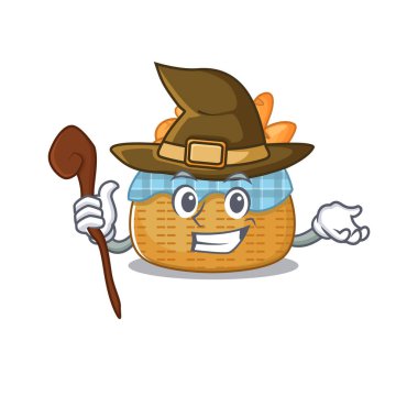 Şirin ve sinsi cadı ekmek sepeti çizgi film tasarımı tarzı