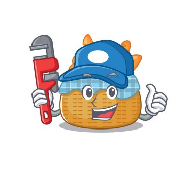 Akıllı Plumber ekmek sepeti çizgi film karakteri tasarımı