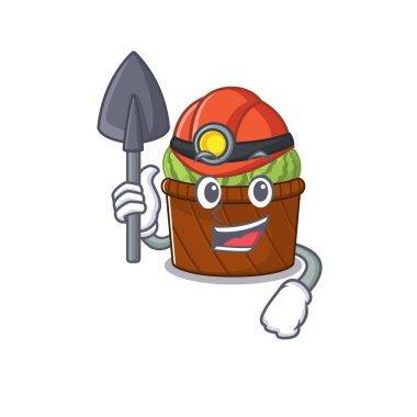 Karpuz meyve sepeti çizgi film karakteri tasarımı.