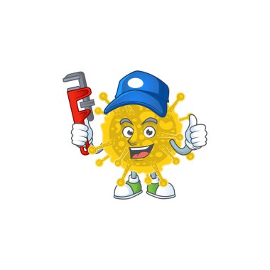 Coronavirus pandemik karakter tasarımı için akıllı tesisatçı