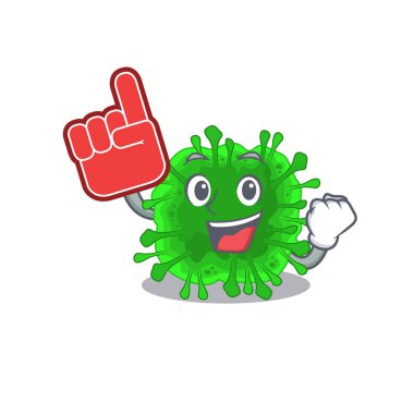 Köpük parmaklı Minunacovirus maskot tarzı