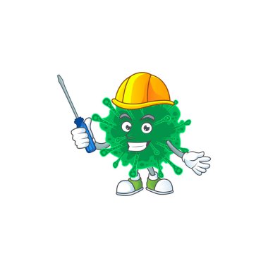 serin otomotiv karikatür karakteri koronavirüs pnömonisi