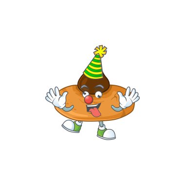 Çizgi film karakter tasarımı konseptiyle sunulan şirin ve komik palyaço öpücük kurabiyeleri.