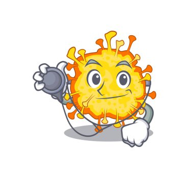 Doktor Çizgi Film karakterinde aletleri olan zarif bir minacovirüs.