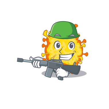 Minacovirüs 'ün makineli tüfekli bir ordu fotoğrafı.