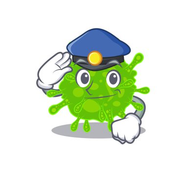 Flaviridae 'nin polis memuru olarak çekilmiş bir resmi.