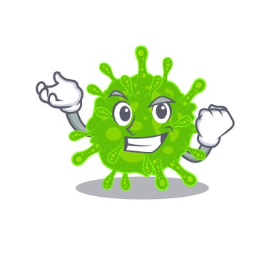 Flaviridae çizgi film karakteri gibi gülen yüzlü.