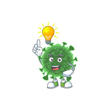 Wuhan Coronavirus 'un maskot karakter tasarımı ve sevimli bir jesti var.