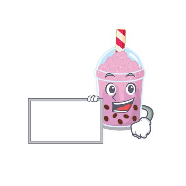 Tahtalı Taro köpüklü çay çizgi film karakteri tasarımı