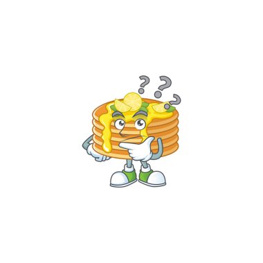 Limonlu krep maskotu tasarımı kafa karıştırıcı bir jest.