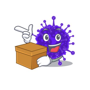 Nidovirales 'in karikatür tasarımı konsepti.