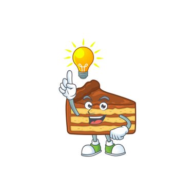 Dahi bir çikolatalı pasta maskotu tasarımının bir fikri var.