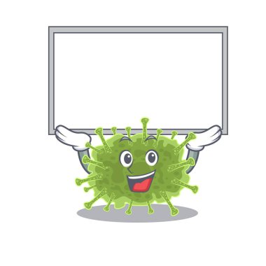 Haploviricotina 'nın maskot tasarımı bir tahtayı kaldırıyor