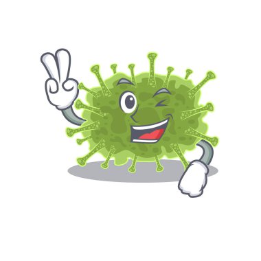 İki parmaklı mutlu haploviricotina çizgi film tasarımı konsepti