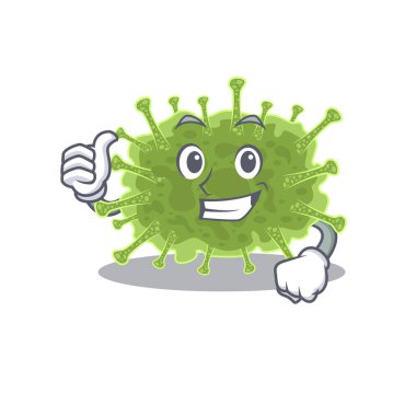 Haploviricotina çizgi film karakteri tasarımı tamam jest yapıyor