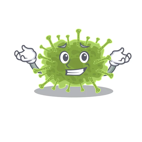 Une image de sourire concept de dessin animé haploviricotina — Image vectorielle