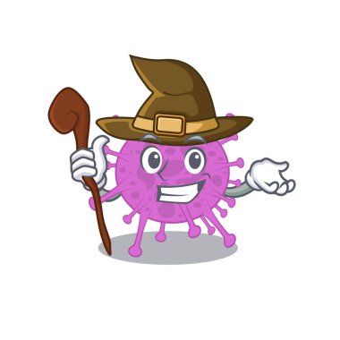 Kuş Coronavirus sinsi ve kurnaz cadı çizgi film karakteri