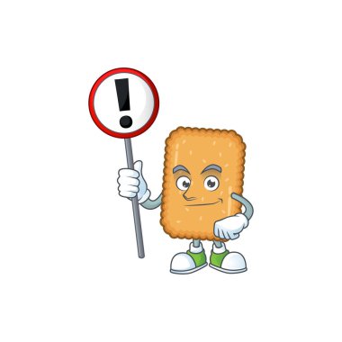 Bisküvi çizgi film karakteri konsepti.