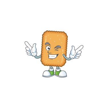 Çizgi film karakteri tasarım konsepti. Göz kırpan çizgi film tasarımı stili.