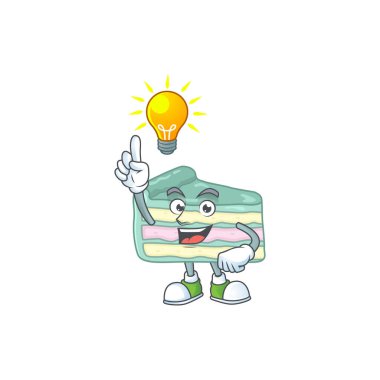 Dahi bir vanilyalı pasta maskotu tasarımının bir fikri var.