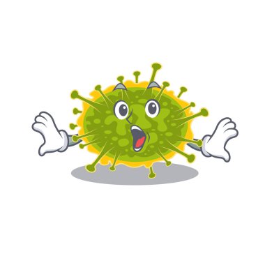 Insthoviricetes 'in çizgi film tasarım tarzının şaşırtıcı bir jesti vardır. Vektör illüstrasyonu