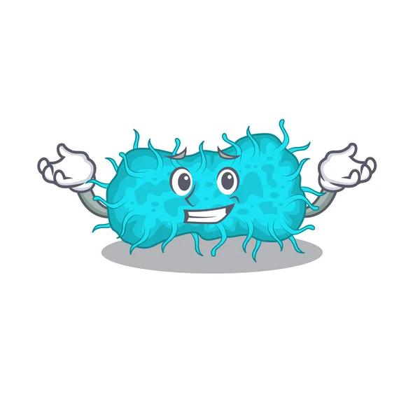 Uma Imagem Bactérias Sorridentes Conceito Design Desenhos Animados Prokaryote Ilustração — Vetor de Stock