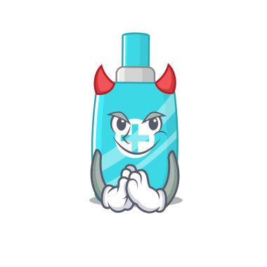 Şeytan çizgi film karakteri tasarımı gibi giyinmiş merhem. Vektör illüstrasyonu