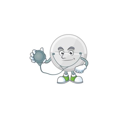 Kendini işine adamış beyaz haplar. Steteskoplu çizgi film karakteri.