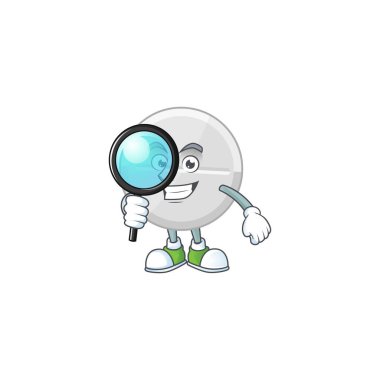 Beyaz hapların zeki dedektifi çizgi film karakter tasarımı konsepti