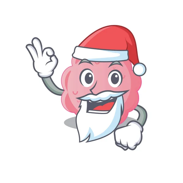 Anaplasma Phagocytophilum Papai Noel Personagem Desenho Animado Com Dedo Bonito — Vetor de Stock