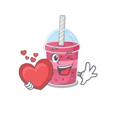 Yürekli, tatlı bir çilekli çay çizgi film karakteri.
