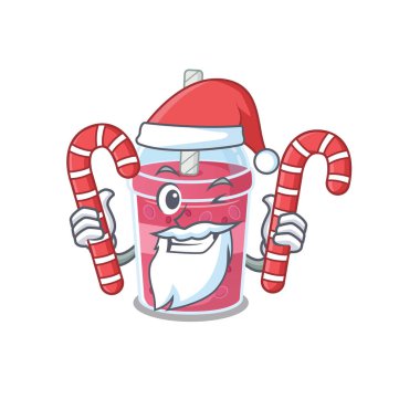 Noel karikatüründeki arkadaş canlısı çilek çayı Noel şekeri içerir.