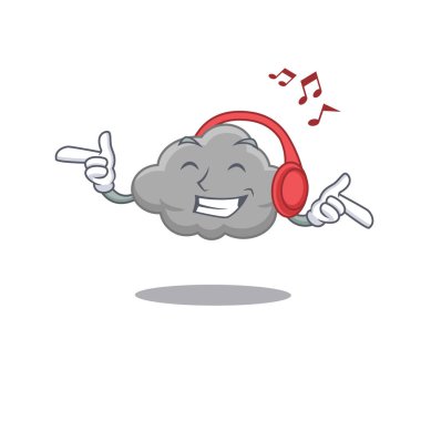 Gri Bulut tasarım konsepti müzik dinliyor