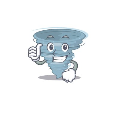 Kasırga çizgi film karakteri tasarımı tamam jest yapıyor