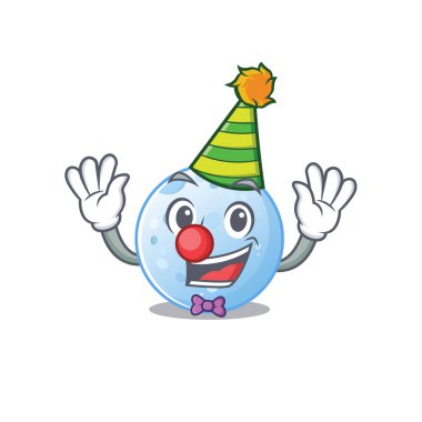 Çizgi film karakteri tasarım konsepti şirin palyaço mavi ayı