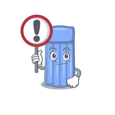 Su yatağı karikatür tasarım tarzında bir simge.