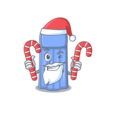 Noel karikatüründeki dost canlısı su yatağı Noel şekeri saklar.